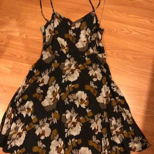 Mustard Floral Dress